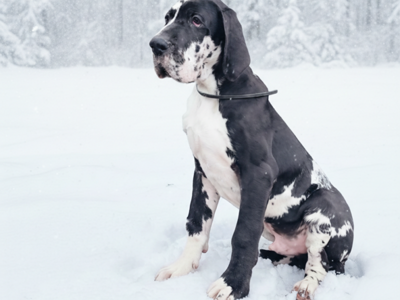 Dog niemiecki szczenięta czarne merle