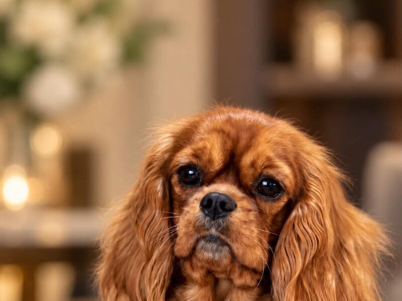 Cavalier king charles spaniel piesek